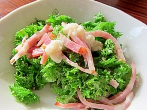 沢山食べられる！わさび菜炒め